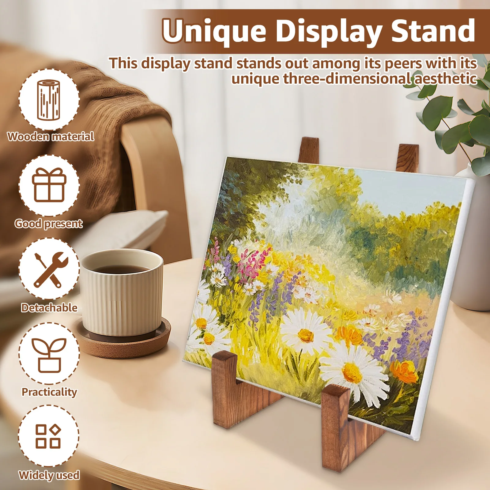 Holz-Tellerständer Desktop-Rez – Engraved Wood Frame Bewertung und Preis