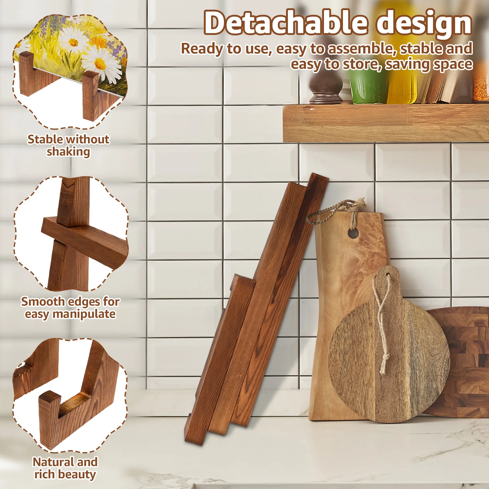 Holz-Tellerständer Desktop-Rez – Engraved Wood Frame Bewertung und Preis