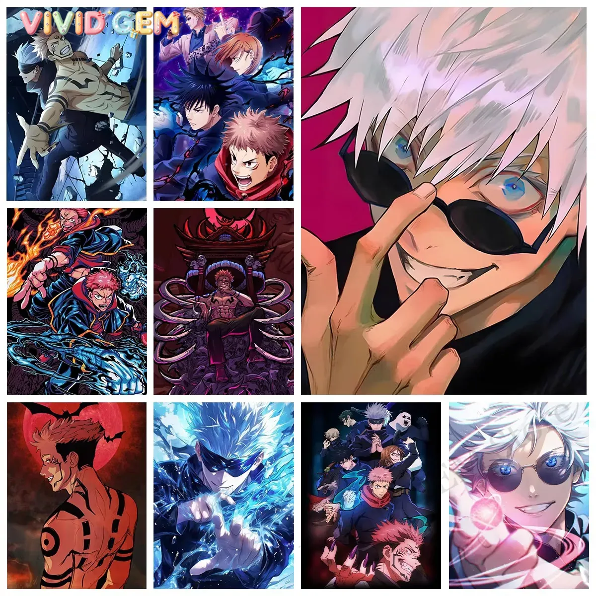 VIVID GEM Diamantmalerei Jujut – Photo Mosaic Print Bewertung und Preis