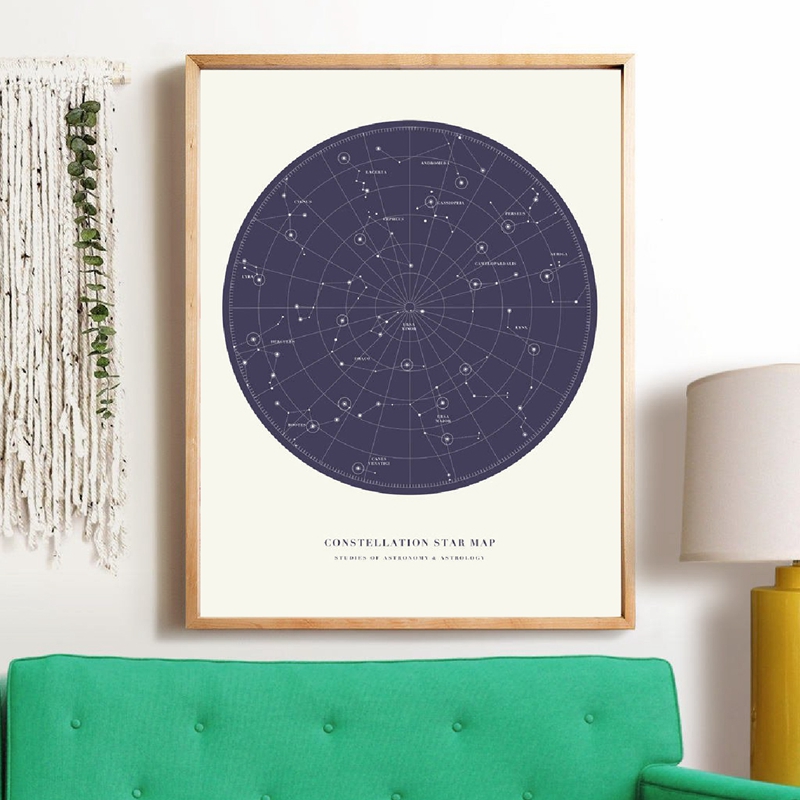 Konstellation Karte Universum  – Custom Star Map Bewertung und Preis