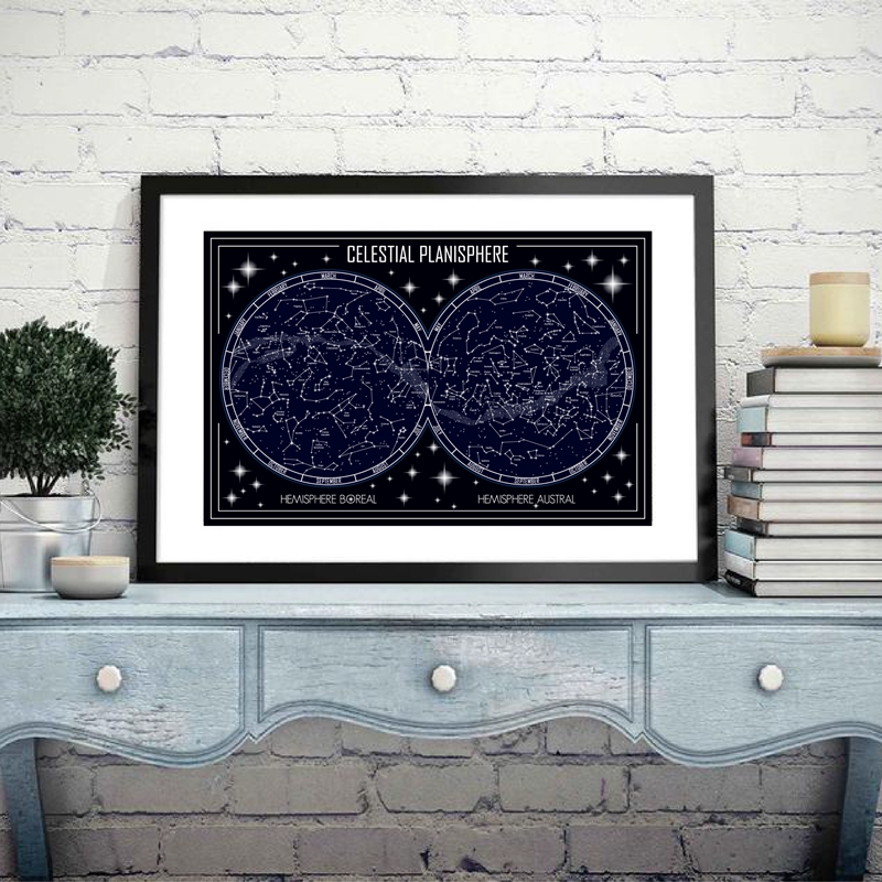 Himmlische Planisphäre Karte L – Custom Star Map Bewertung und Preis