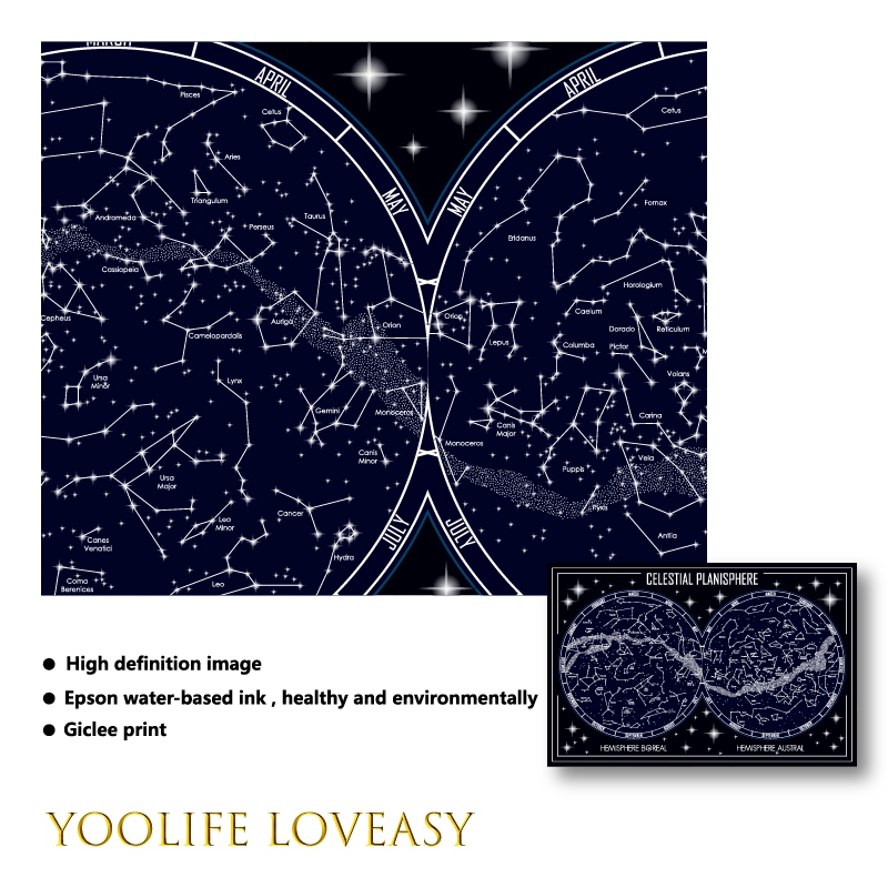 Himmlische Planisphäre Karte L – Custom Star Map Bewertung und Preis