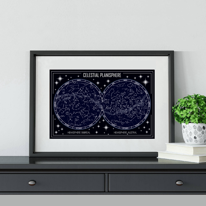Himmlische Planisphäre Karte L – Custom Star Map Bewertung und Preis